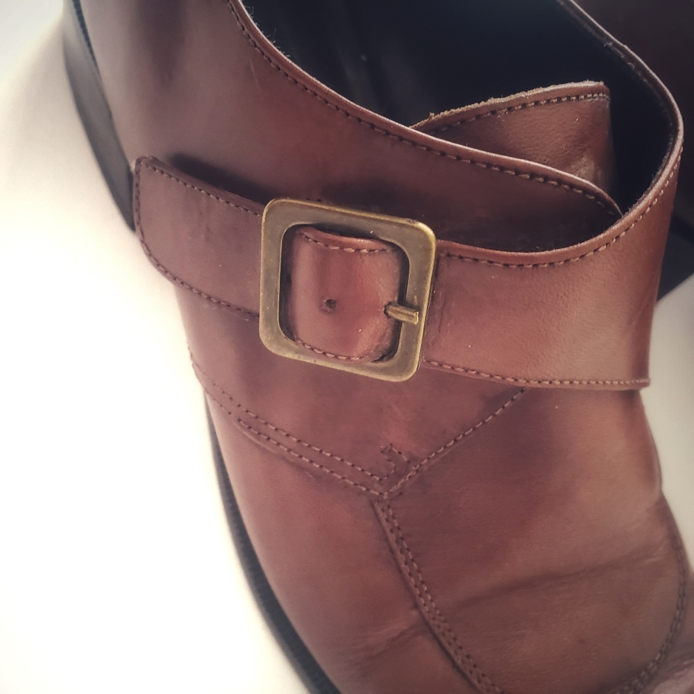 Calico Followme Monk Strap Square Toe Ankle Boot Block Heel Brown Sz 9 - Picture 3 of 15